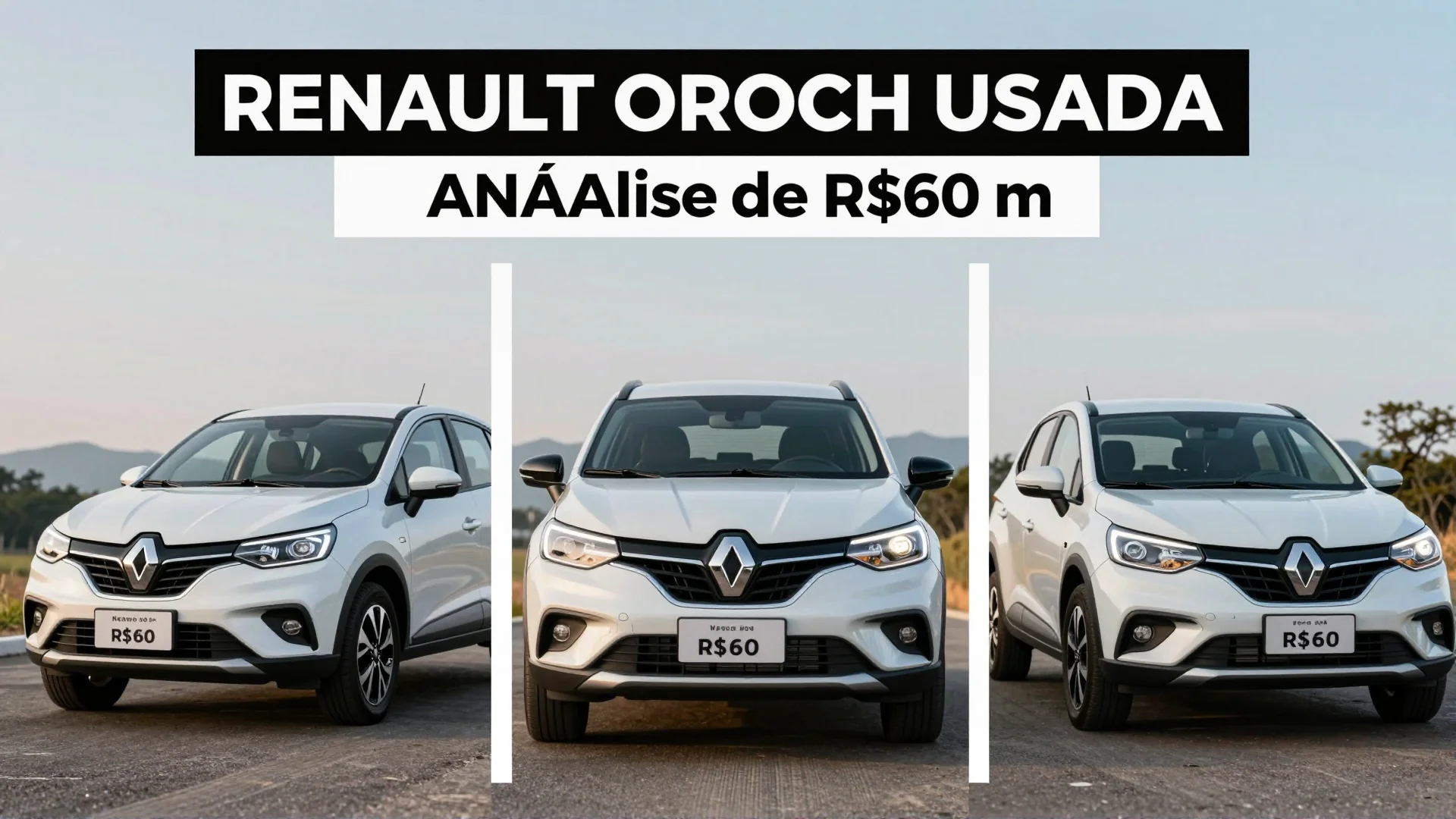 Renault Oroch usada: análise de três versões com até R$ 60 mil