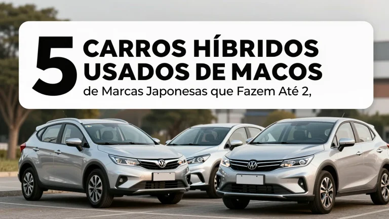 5 Carros Híbridos Usados de Marcas Japonesas que Fazem Até 27 km/l