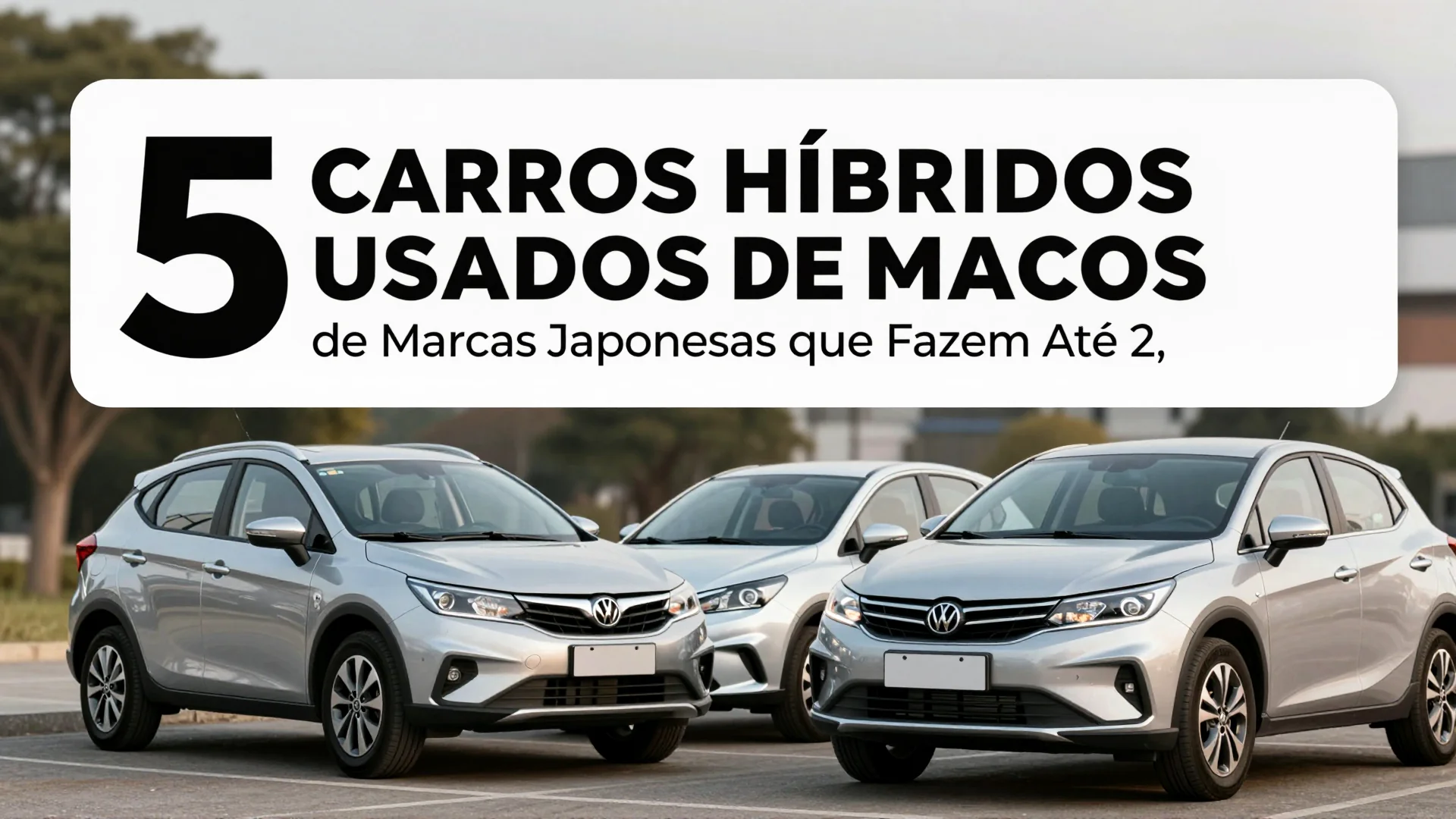 5 Carros Híbridos Usados de Marcas Japonesas que Fazem Até 27 km/l
