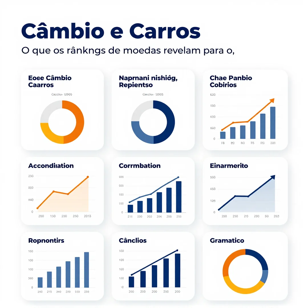 Infográfico - Câmbio e Carros: O que os rankings de moedas revelam para o seu bolso
