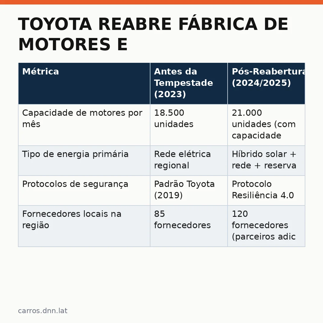 Infográfico - Toyota reabre fábrica de motores e o que isso muda para os brasileiros