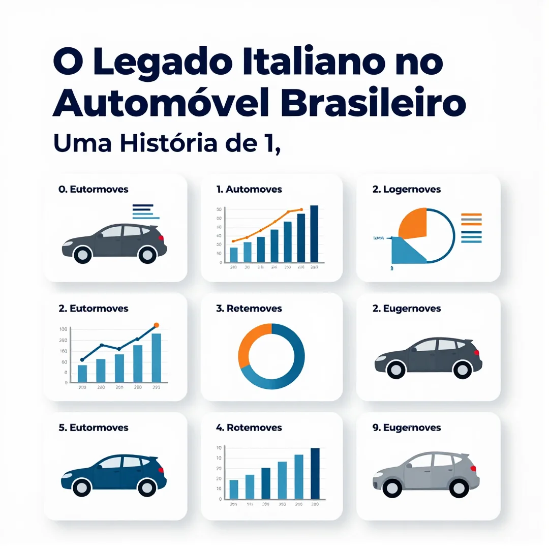 Infográfico - O Legado Italiano no Automóvel Brasileiro: Uma História de 150 Anos