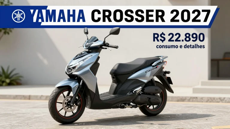 Yamaha Crosser 2027: preço de R$ 22.890, consumo e detalhes técnicos revelados