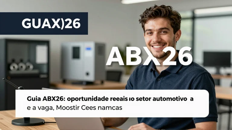 Guia ABX26: oportunidades reais no setor automotivo e a vaga de mecânico de autos em destaque