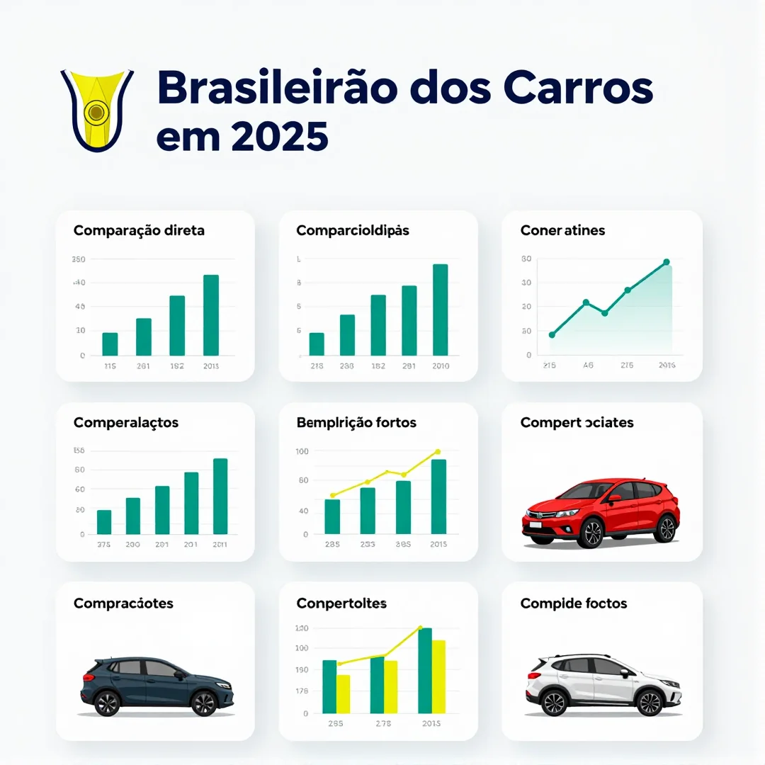 Infográfico - O Brasileirão dos Carros em 2025: Comparação Direta entre os Top Vencedores do Mercado Brasileira