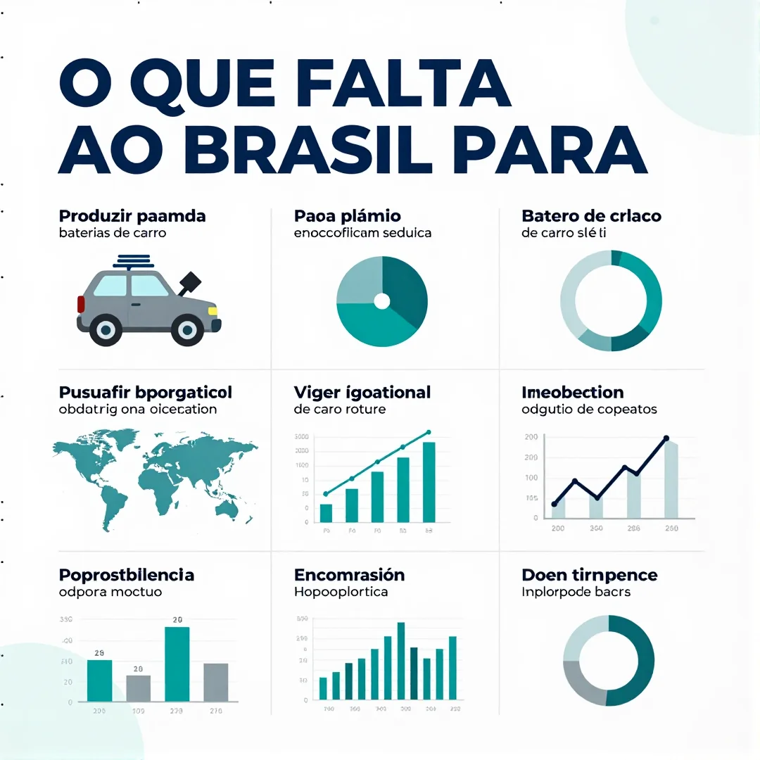 Infográfico - O que falta ao Brasil para produzir baterias de carro elétrico?