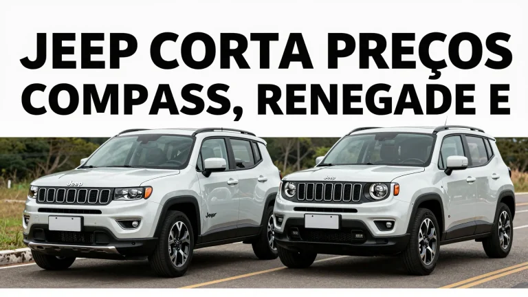 Jeep corta preços Compass, Renegade e Commander com taxa zero: análise completa do lançamento