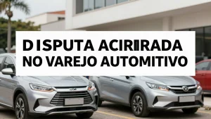 Disputa acirrada no varejo automotivo: BYD, VW e Fiat dividem o mercado brasileiro
