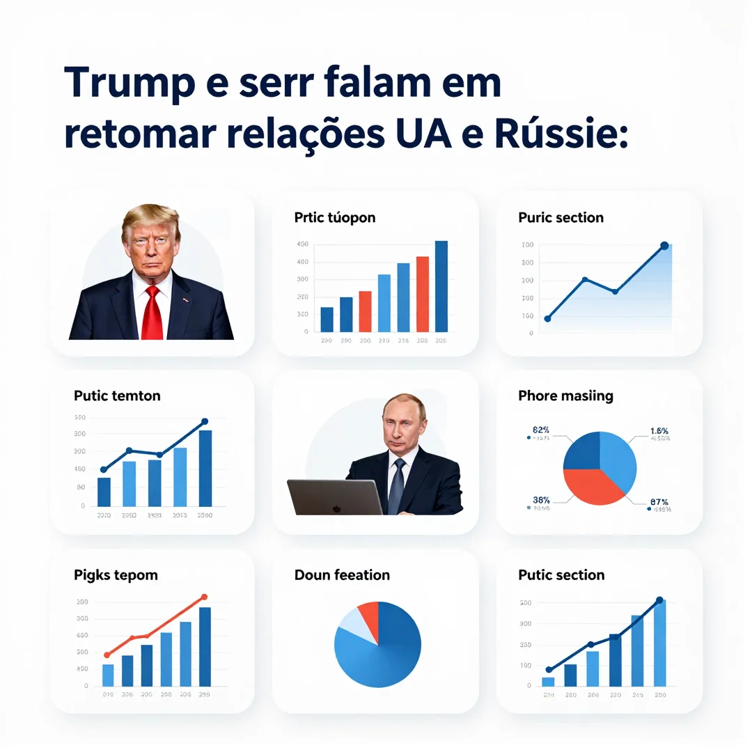 Infográfico - Trump e Putin falam em retomar relações entre EUA e Rússia: impacto nas importações de veículos no Brasil