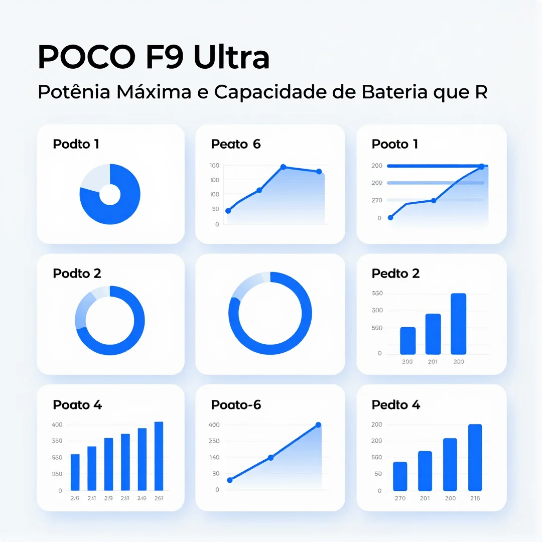 Infográfico - POCO F9 Ultra: Potência Máxima e Capacidade de Bateria que Redefinem o Custo-Benefício dos EVs