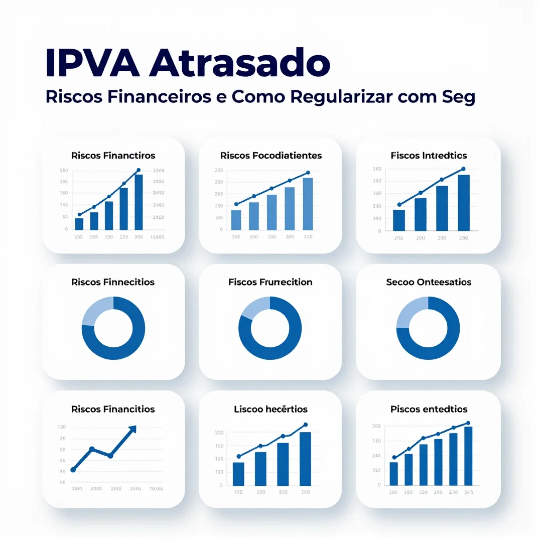 Infográfico - IPVA Atrasado: Riscos Financeiros e Como Regularizar com Segurança