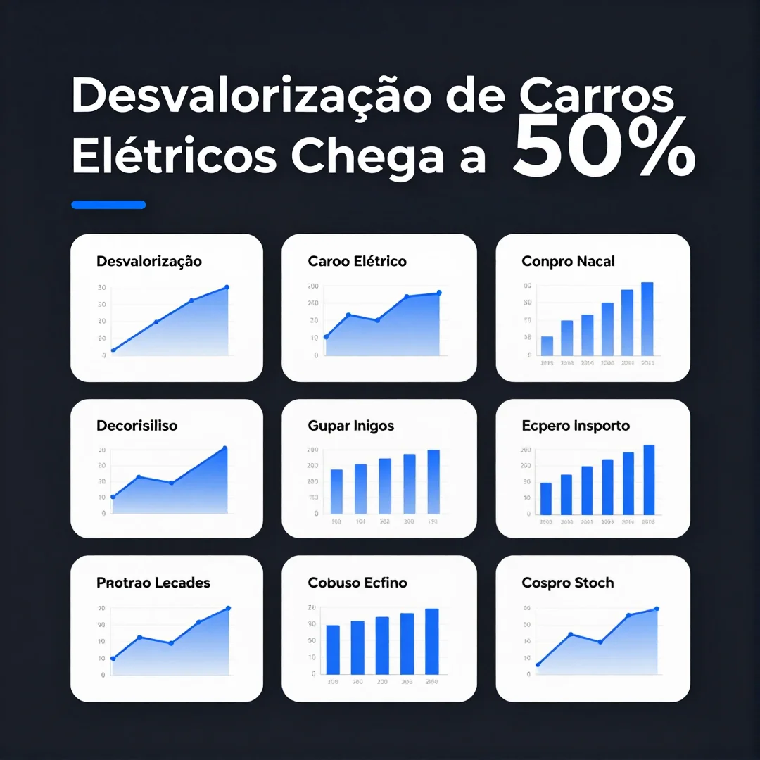 Infográfico - Desvalorização de Carros Elétricos Chega a 50%: Entenda os Impactos Financeiros