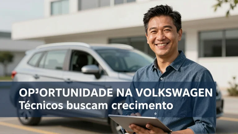 Oportunidade na Volkswagen: Técnicos buscam crescimento junto às exportações recordes