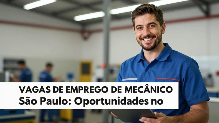 Vagas de Emprego de Mecânico em São Paulo: Oportunidades no Setor Automotivo