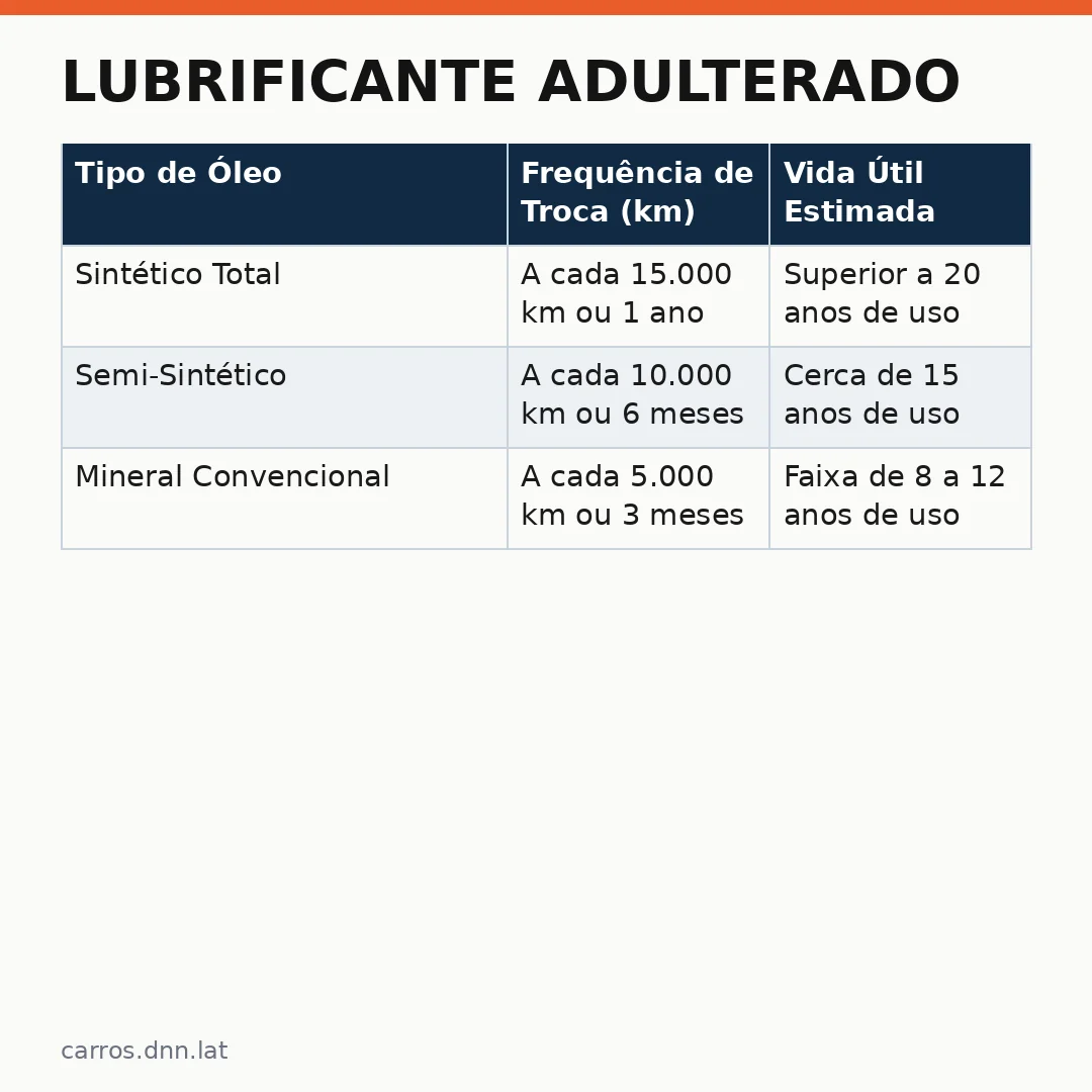Infográfico - Lubrificante Adulterado: O Risco que Ameaça Sua Mecânica