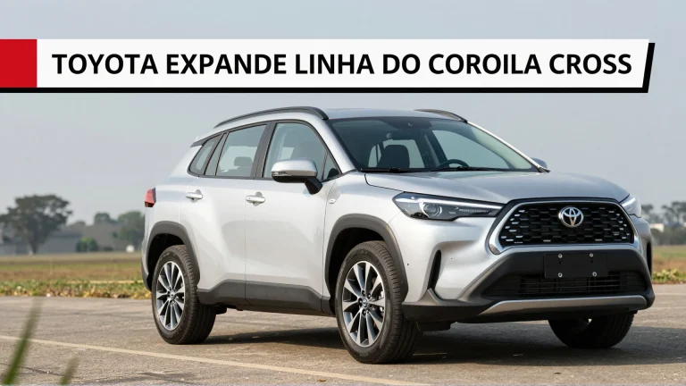 Toyota expande linha do Corolla Cross com versão híbrida mais acessível no mercado brasileiro
