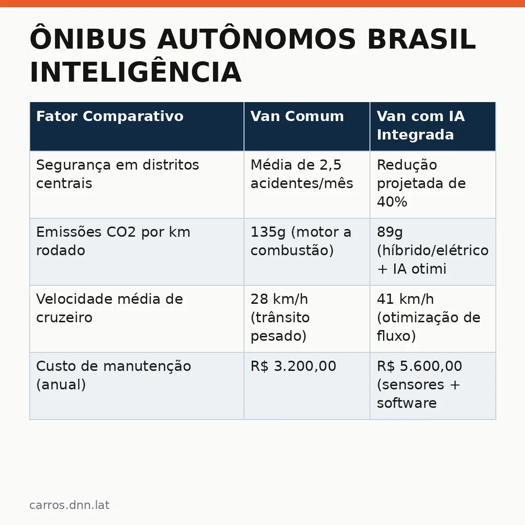 Infográfico - Ônibus autônomos Brasil inteligência: A revolução do transporte público que muda tudo