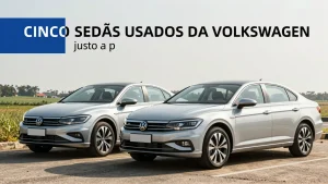 Cinco sedãs usados da Volkswagen: conforto e preço justo a partir de R$ 38 mil