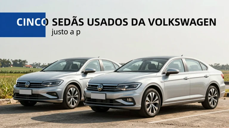 Cinco sedãs usados da Volkswagen: conforto e preço justo a partir de R$ 38 mil