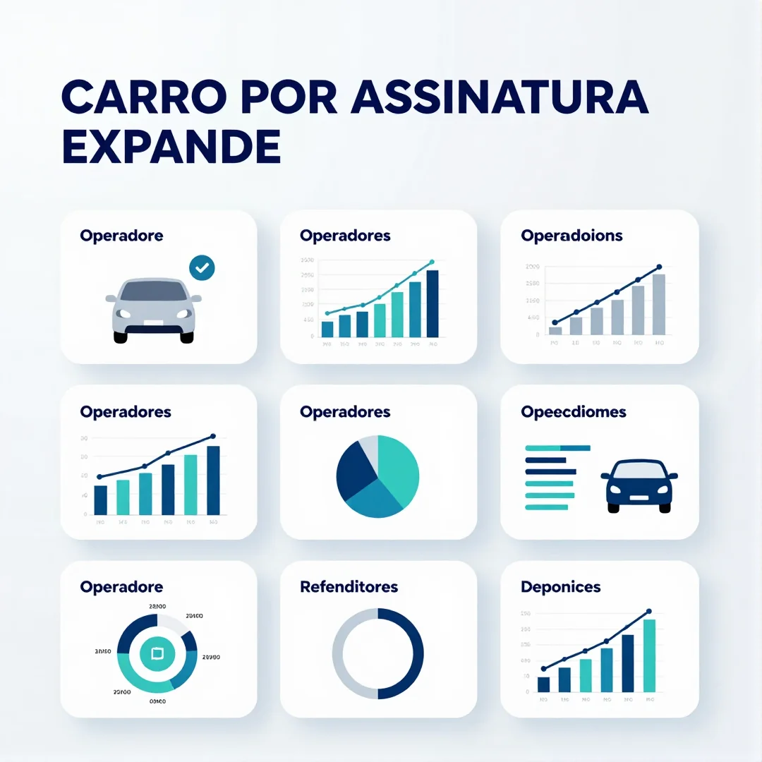 Infográfico - Carro por assinatura expande: operadores de frotas elétricas lideram as novas aberturas