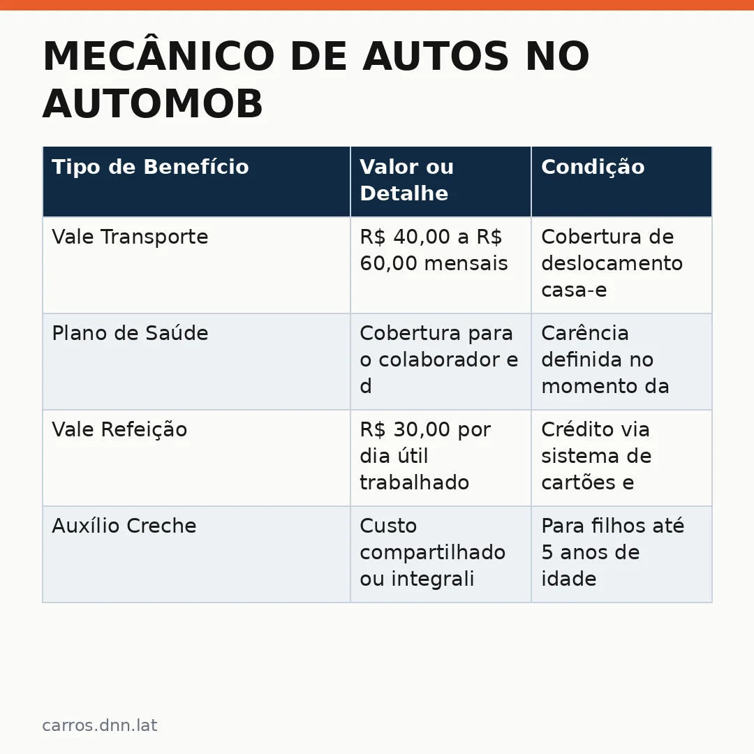 Infográfico - Mecânico de Autos no Automob: Como se Inscrever nas Novas Oportunidades
