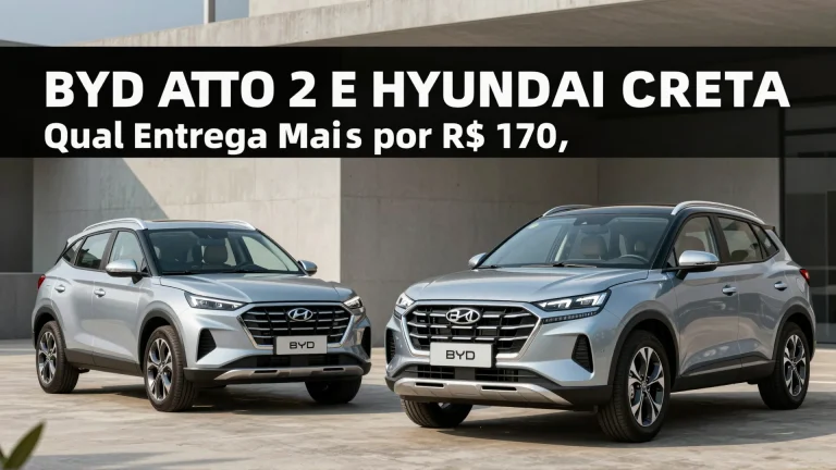 BYD Atto 2 e Hyundai Creta: Qual SUV Entrega Mais por R$ 170 Mil no Brasil?