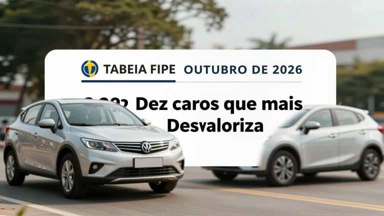 Tabela Fipe Outubro de 2026: Dez Carros que Mais Desvalorizaram e Por Que Isso Aconteceu