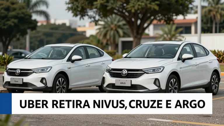Uber retira Nivus, Cruze e Argo: veja quais carros ainda são aceitos em Belo Horizonte