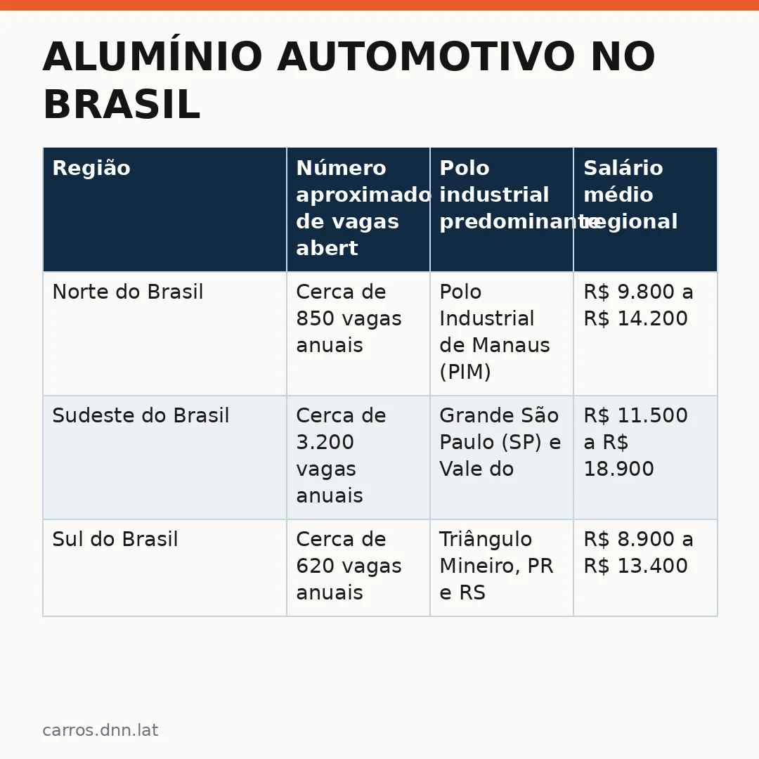 Infográfico - Alumínio automotivo no Brasil: potencial industrial e oportunidades para além dos veículos elétricos