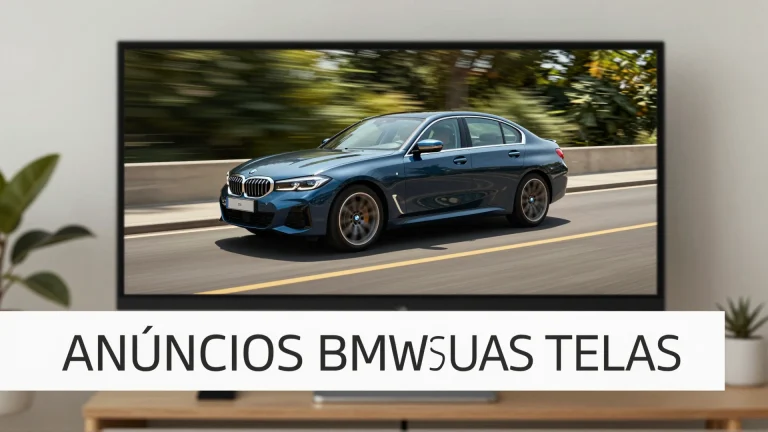 Anúncios BMW suas telas: quando o carro vira uma tela de propaganda