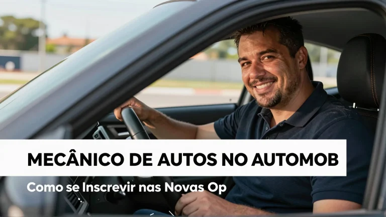 Mecânico de Autos no Automob: Como se Inscrever nas Novas Oportunidades
